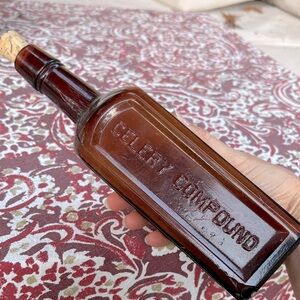 PAINE’S CELERY COMPOUND Brown Glass Bottle